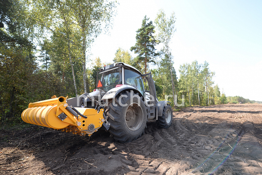 VALTRA T234 с ротоватором Mericrusher MJS-241-STG